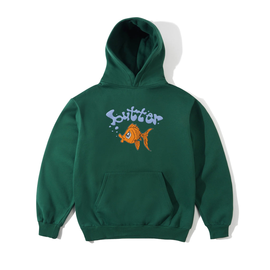 Buy Butter Goods Goldfish Pullover Hoodie Forest Green. 100% Cotton Construct. 12 oz. Hood. Embroidered details on chest. Fast free UK Delivery & Buy now pay later at Tuesdays. #1 UK destination for Butter Goods in the U.K. 100.00 GBP. Best UK Stockist for Butter.