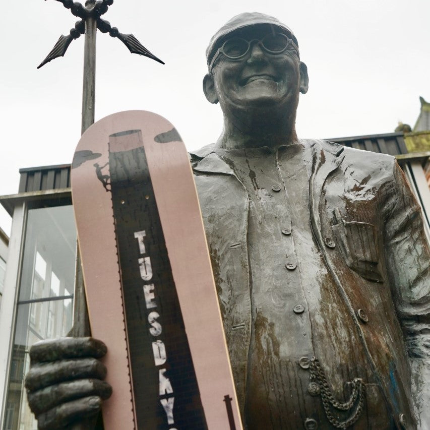 Caleb Elijah Kane Oliver Hurst Tuesdays 'Steeplejack' Skateboard Deck Fred Dibnah Bolton Mills Bolton Industrial Revolution