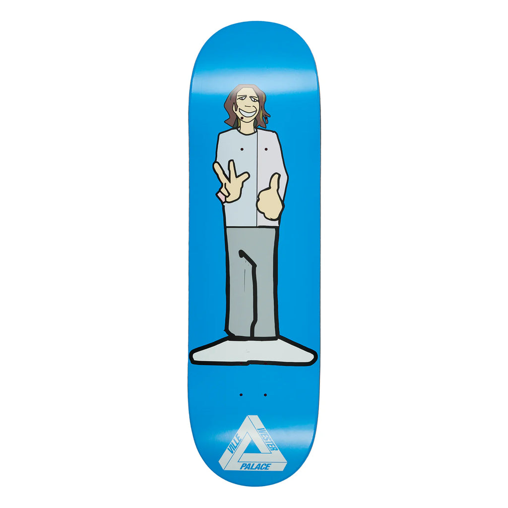 Buy Palace Skateboards Ville Wester S42 Skateboard Deck 9" All decks come with free grip tape, please specify in notes if you would like it applied or not. DSM Factory, 100% satisfaction guarantee! For further information on any of our products please feel free to message. Fast free UK delivery, Worldwide Shipping. Buy now pay later with Klarna and ClearPay payment plans at checkout. Pay in 3 or 4. Tuesdays Skateshop. Best for Palace in the UK.
