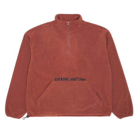 Buy Fucking Awesome Cut Off Quarter Zip Polar Fleece Brown. 100% Cotton Polar Fleece Construct. Oversized kangaroo pouch pocket at front. Shop the best range of Fucking Awesome clothing and decks with fast free delivery & Buy now pay later options.