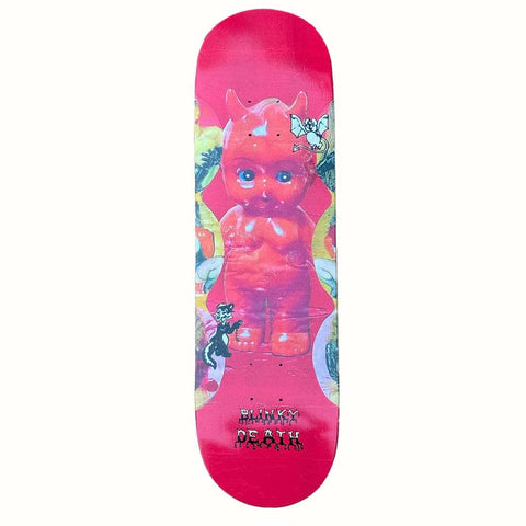 Buy Death Skateboards Blinky Evil Cherub Skateboard Deck 8.25" 45.00 GBP Free grip and next day delivery on decks. Mid Concave. Top ply stains vary. All decks come with free grip tape, please specify in notes if you would like it applied or not. Buy now pay later, shop the best range of skateboard products at the best price. Tuesdays Skateshop, Bolton.