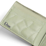 Buy Dime MTL Quilted Bifold Wallet Sage. 100% Leather construct. 4 Interior card pockets. 2 Patch Pockets. Note slots. Embossed Foil logo detailing. Shop the biggest and best range of Dime MTL in the UK at Tuesdays Skate Shop. Fast Free delivery, 5 star customer reviews, Secure checkout & buy now pay later options at Tuesdays Skate Shop.