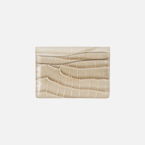 Dime MTL Croc Card Holder Tan
