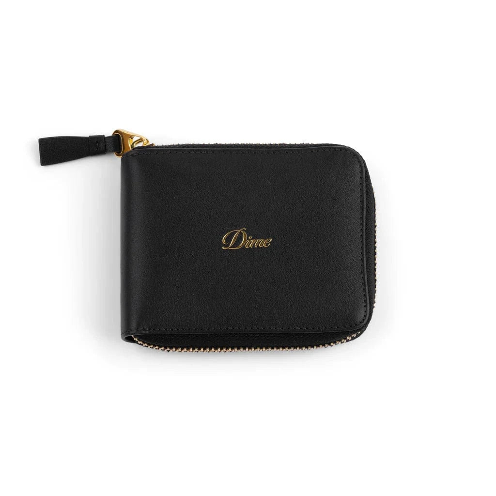 Dime MTL Cursive Zip Wallet Black at Tuesdays Skate Shop, UK. Dime MTL Cursive Zip Wallet Black at Tuesdays Skate Shop, UK.