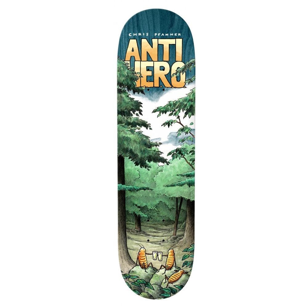 Wood STAINS VARY Anti Hero Chris Pfanner Landscapes Skateboard Deck 8.25" X 32" Wheelbase : 14.38" All decks come with free Jessup grip, Please specify in notes if you would like it applied. Buy now Pay Later with Klarna & ClearPay payment plans at checkout. Fast free Delivery and shipping options. Tuesdays Skateshop, Greater Manchester, Bolton, UK.
