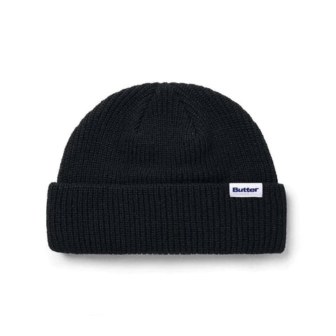 Buy Butter Goods Wharfie Beanie Black. OSFA, Tight Knit Acrylic Construct. Short Cut, Fisherman style. Woven Tab detailing. Shop the best range of Buttergoods in the U.K. at Tuesdays Skate Shop. Fast Free delivery options, Buy now Pay Later & multiple secure payment methods at checkout. Best rates for Skate and Street wear.