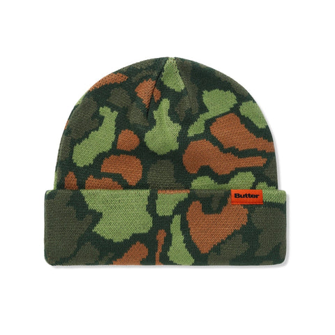 Buy Butter Goods Camo Beanie Jungle. 100% Acrylic construct. Butter Woven tab detail on single fold. OSFA. Shop the best range of Buttergoods in the U.K. at Tuesdays Skate Shop. Fast Free delivery options, Buy now Pay Later & multiple secure payment methods at checkout. Best rates for Skate and Street wear.