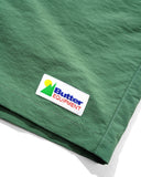 Buy Butter Goods Equipment Shorts Jungle. 100% Nylon construct. Custom patterned Woven belt closure. Slash side pockets with single flat pocket at back. Woven tab label detail on leg. Sits above knee. Shop the best range of Buttergoods in the UK at Tuesdays Skate shop, Fast Free UK delivery, Buy now pay later and multiple secure payment methods at checkout. 65.00 GBP.