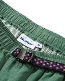 Buy Butter Goods Equipment Shorts Jungle. 100% Nylon construct. Custom patterned Woven belt closure. Slash side pockets with single flat pocket at back. Woven tab label detail on leg. Sits above knee. Shop the best range of Buttergoods in the UK at Tuesdays Skate shop, Fast Free UK delivery, Buy now pay later and multiple secure payment methods at checkout. 65.00 GBP.