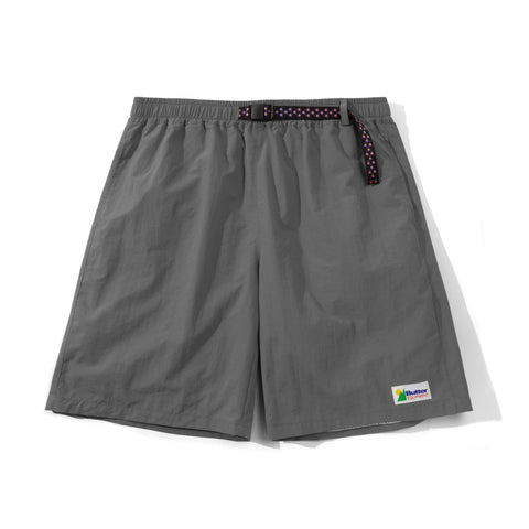 Buy Butter Goods Equipment Shorts Petrol. 100% Nylon construct. Custom patterned Woven belt closure. Slash side pockets with single flat pocket at back. Woven tab label detail on leg. Sits above knee. Shop the best range of Buttergoods in the UK at Tuesdays Skate shop, Fast Free UK delivery, Buy now pay later and multiple secure payment methods at checkout. 65.00 GBP.