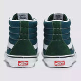 Buy Vans Skate Sk8-Hi Pro Shoes Mountain View Forest Green VN0A5FCCBD61 Light weight durable Hi-Top construct Suede reinforced Double stitched toe Box w/ Canvas padded upper for that added snug comfort. Heel cushioned insole for reduced landing impact on the new improved UltracushHD insert insole. Shop the best range of Vans Skateboarding trainers in the U.K. at Tuesdays Skate Shop, located in Bolton Town Centre. Buy now pay later options with Klarna & ClearPay. Fast Free Delivery options. 80.00 GBP