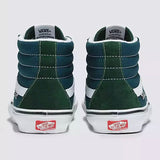 Buy Vans Skate Sk8-Hi Pro Shoes Mountain View Forest Green VN0A5FCCBD61 Light weight durable Hi-Top construct Suede reinforced Double stitched toe Box w/ Canvas padded upper for that added snug comfort. Heel cushioned insole for reduced landing impact on the new improved UltracushHD insert insole. Shop the best range of Vans Skateboarding trainers in the U.K. at Tuesdays Skate Shop, located in Bolton Town Centre. Buy now pay later options with Klarna & ClearPay. Fast Free Delivery options. 80.00 GBP