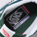 Buy Vans Skate Sk8-Hi Pro Shoes Mountain View Forest Green VN0A5FCCBD61 Light weight durable Hi-Top construct Suede reinforced Double stitched toe Box w/ Canvas padded upper for that added snug comfort. Heel cushioned insole for reduced landing impact on the new improved UltracushHD insert insole. Shop the best range of Vans Skateboarding trainers in the U.K. at Tuesdays Skate Shop, located in Bolton Town Centre. Buy now pay later options with Klarna & ClearPay. Fast Free Delivery options. 80.00 GBP