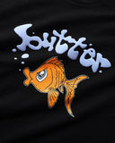 Buy Butter Goods Goldfish T-Shirt Black. 100% Cotton Construct. 6.5 oz. Tee Screen print on chest. Fast free UK Delivery & Buy now pay later at Tuesdays. #1 UK destination for Butter Goods in the U.K. 40.00 GBP.
