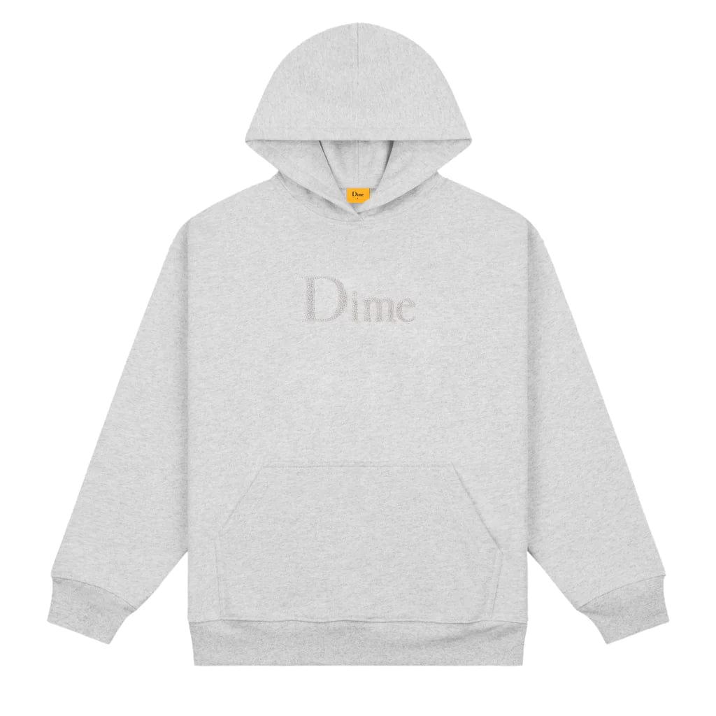 Buy Dime MTL Classic Chenille Hoodie Heather Gray. 14 oz. heavyweight hood, 100% Cotton construct. Dime detail central on chest. Kangaroo pouch pocket. Shop the biggest and best range of Dime MTL at Tuesdays Skate shop. Fast free delivery with next day options, Buy now pay later with Klarna or ClearPay. Multiple secure payment options and 5 star customer reviews.