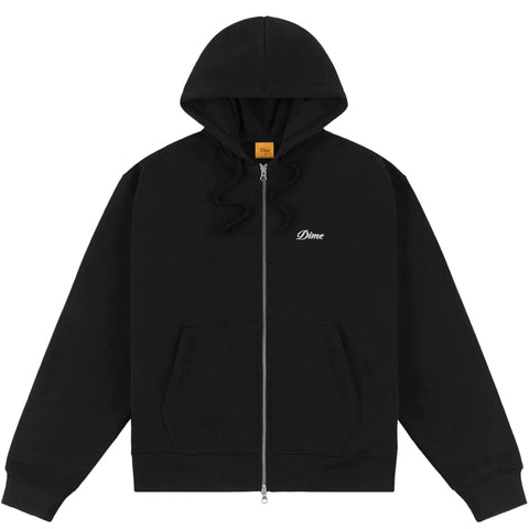 Buy Dime MTL Cursive Small Logo Zip Hoodie Black. Dime detail central on chest. Kangaroo pouch pocket. Shop the biggest and best range of Dime MTL at Tuesdays Skate shop. Fast free delivery with next day options, Buy now pay later with Klarna or ClearPay. Multiple secure payment options and 5 star customer reviews.