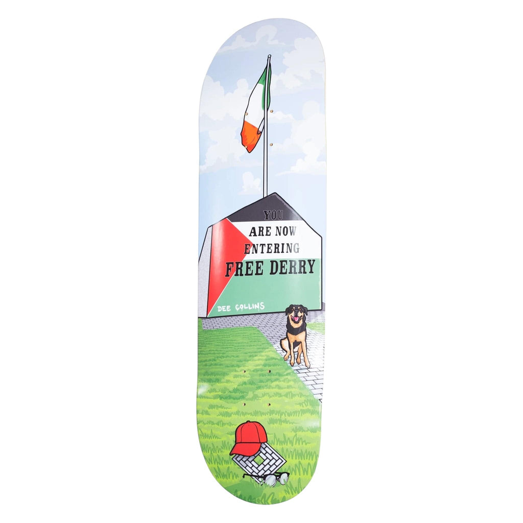 Buy The National Skateboard Co. Dee Collins Free Derry Corner Skateboard Deck 8" Mid Concave. All decks come with free grip and next day delivery, please specify in notes if you would like grip applied or not. TNSC. Buy now pay later with Klarna and ClearPay payment plans on Skateboard Decks. Fast free delivery and shipping options. Tuesdays Skateshop, Greater Manchester. Bolton.