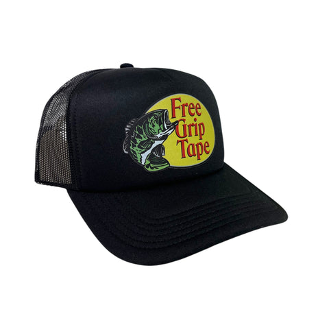 Buy Tuesdays 'Free Grip Tape' Pro Bass Shop fishing Trucker Cap Black/Black Trucker construct with mesh back and snapback closure. Free Grip Tape Pro front print details. OSFA. Fast Free Delivery and shipping options. Buy now pay later with Klarna and ClearPay at checkout. Tuesdays Skateshop, Botlon. Greater Manchester, UK.