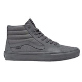 Buy Vans Skate Sk8-Hi Pro Shoes Mono Pewter VN0A5FCCPWT1  Light weight durable Hi-Top construct Suede reinforced Double stitched toe Box w/ Canvas padded upper for that added snug comfort. Heel cushioned insole for reduced landing impact on the new improved UltracushHD insert insole. Shop the best range of Vans Skateboarding trainers in the U.K. at Tuesdays Skate Shop, located in Bolton Town Centre. Buy now pay later options with Klarna & ClearPay. Fast Free Delivery options. 80.00 GBP
