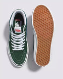 Buy Vans Skate Sk8-Hi Pro Shoes Mountain View Forest Green VN0A5FCCBD61 Light weight durable Hi-Top construct Suede reinforced Double stitched toe Box w/ Canvas padded upper for that added snug comfort. Heel cushioned insole for reduced landing impact on the new improved UltracushHD insert insole. Shop the best range of Vans Skateboarding trainers in the U.K. at Tuesdays Skate Shop, located in Bolton Town Centre. Buy now pay later options with Klarna & ClearPay. Fast Free Delivery options. 80.00 GBP