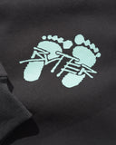 Butter Goods Footprints Pullover Hoodie Charcoal