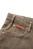 Buy Butter Goods Chain Link Denim Jeans Washed Brown. Baggy Fit with slight taper. All over laser etched graphic. PU logo at back waistband. Contrast stitching. Shop the best range of Butter in the UK at Tuesdays Skate Shop. Fit guides, on model shots & best prices. Free delivery, Buy now pay later and fast checkout.