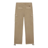 Buy Dickies Johnson Cargo Trousers Desert Sand DK0A4YF2DS01. 100% Cotton construct. Straight leg, regular fit. Adjustable cords at ankle hem. Side cargo pockets. Reinforced knees. Belt loops. Shop the best range of Dickies at Tuesdays Skateshop. Fast Free delivery, buy now pay later and fit pictures.