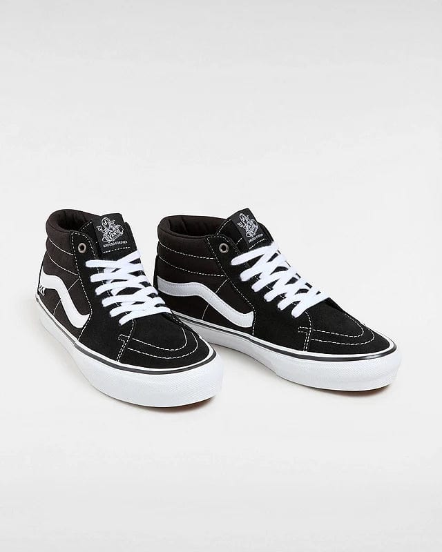 Vans Skate Sk8 Mid Grosso Shoes Black White