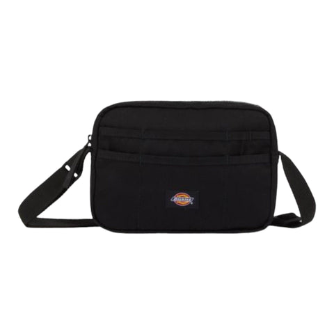 Buy Dickies Moreauville Messenger Bag Black. 65% polyester/35% Cotton construct, Strong Poly Cotton. Ideal essentials everyday bag or Festival ready. Dimensions : 24 CM X 20 CM X 5 CM. Multiple front pockets with Internal stash pocket. Shop the best range of Skateboard bags. side bags, hip bags and accessories at Tuesdays Skateshop. Fast Free delivery options and buy now pay later. Highly rated on trustpilot and multiple secure checkout options. 40.00 GBP. DK0A4YYIBLK1