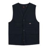 Buy Dickies Fishersville Vest Gilet Dark Navy DK0A4YQPDNX1. Soft Ultra-lite Cotton poplin construct. Relaxed comfort fit. Breathable mesh lining. Multiple front utility pockets. Dickies woven tab detailing. 105.00 GBP. Shop the best range of Dickies Life and Skate at Tuesdays Skateshop. Fast Free delivery, 