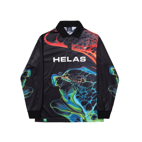 Buy Helas Liquid Long sleeve Polo Black. Browse the biggest and Best range of Helas in the U.K with around the clock support, Size guides Fast Free delivery and shipping options. Buy now pay later with Klarna and ClearPay payment plans at checkout. Tuesdays Skateshop, Greater Manchester, Bolton, UK. Best for Helas.