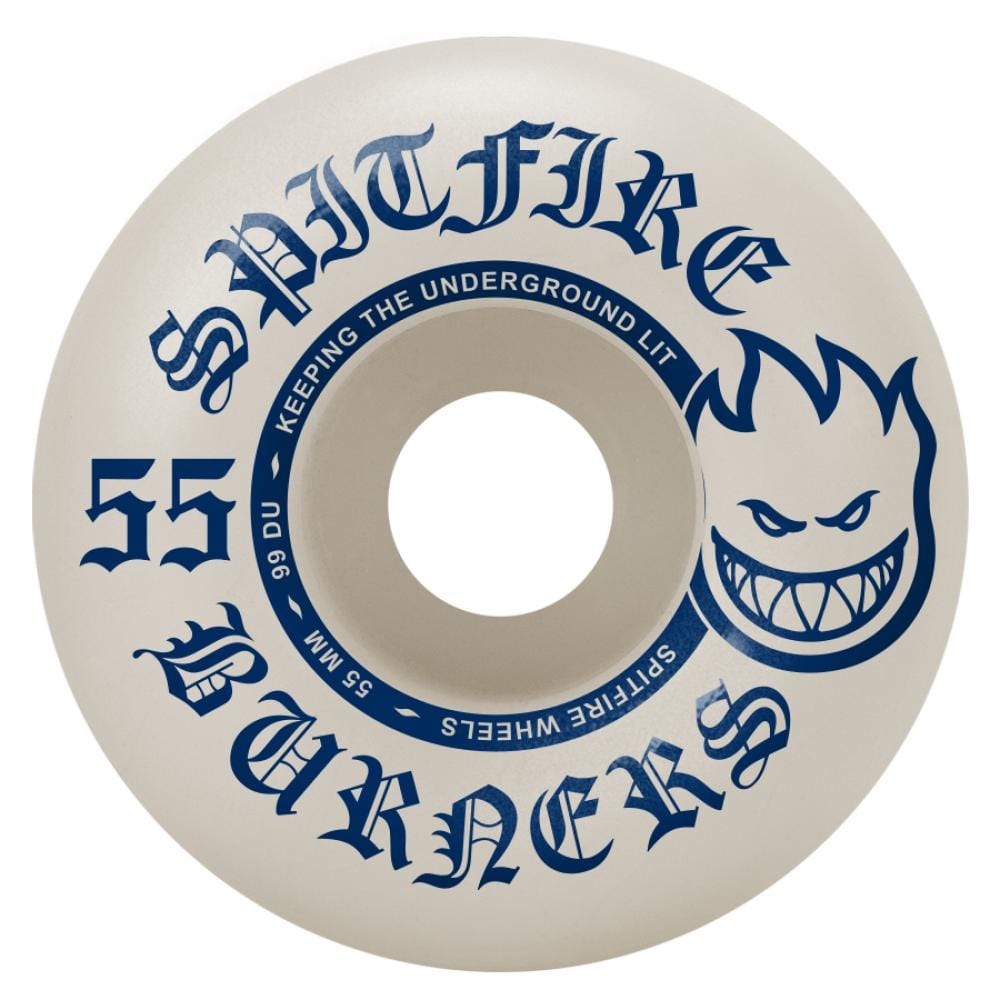 Buy Spitfire Burner Skateboard Wheels 55 MM 99 DU Original Classic shape Tested proven for speed and control. For further information on any of our products please feel free to message. In Stock Spitfire Formula Four at Tuesdays Skateshop, Fast Free delivery with buy now pay later options with ClearPay.