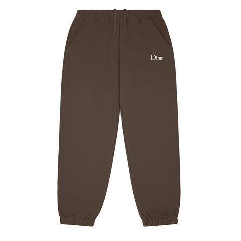 Buy Dime MTL Classic Logo Sweatpants Tracksuit Driftwood. 100% Soft cotton construct. Elasticated drawstring adjustable waistband with cuffed hem. Embroidered logo central on chest. Slit side pockets. Fast Free UK delivery, Worldwide Shipping. Best UK Stockist. Buy now pay later with Klarna or ClearPay payment plans at checkout. Tuesdays Skateshop, Greater Manchester, Bolton, UK.