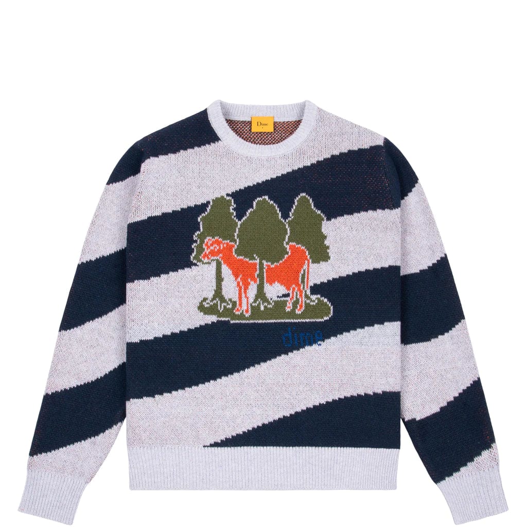 Dime MTL Bovine Wool Knit Sweater White Shop the best range of Dime in the UK at Tuesdays. Tuesdays Skate Shop