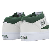 Buy Vans Skate Half Cab Light White/Green VN0A5FCDWGR1. Remodelled for a longer lasting wear. Classic Silhouette constructed with heavy Suede panelling. New checkerboard tab detail. Red Vans Skateboarding Heel Tab. Fast Free UK delivery options. Best for Vans Skateboarding at Tuesdays. Buy now pay later with Klarna & ClearPay. Bolton, Greater Manchester. UK.
