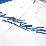 Buy Yardsale Bay Zip Hood White/Blue. Drawstring adjustable hood. Yardsale Embroidered script across chest. Regular Boxy Fit. Shop the best range of Yardsale in the U.K at Tuesdays Skate Shop. Size guides, Fit Pics, Fast Free UK Delivery & Buy now pay later options.