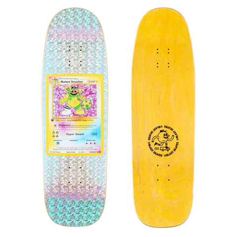 Buy Blast Skates Super Mega Rare Mutant Smasher Card Shaped Skateboard Deck 9.5" Wheelbase - 14.5" Pressed, Shaped & finished in Germany. Free Jessup griptape with all Deck, please specify in notes or messenger if you would like it applied or not. Buy now pay later with Klarna or ClearPay payment plans at checkout. Fast Free Delivery and shipping options. Tuesdays Skateshop, Greater Manchester, Bolton, UK.