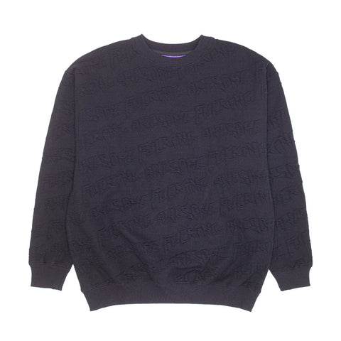 Buy Fucking Awesome FA Jacquard Logo all over towel effect print Crewneck Sweatshirt Jumper Black. 100% Soft Cotton construct. Regular fit. All over details. Shop the best range of Fucking Awesome clothing and decks with fast free delivery & Buy now pay later options.