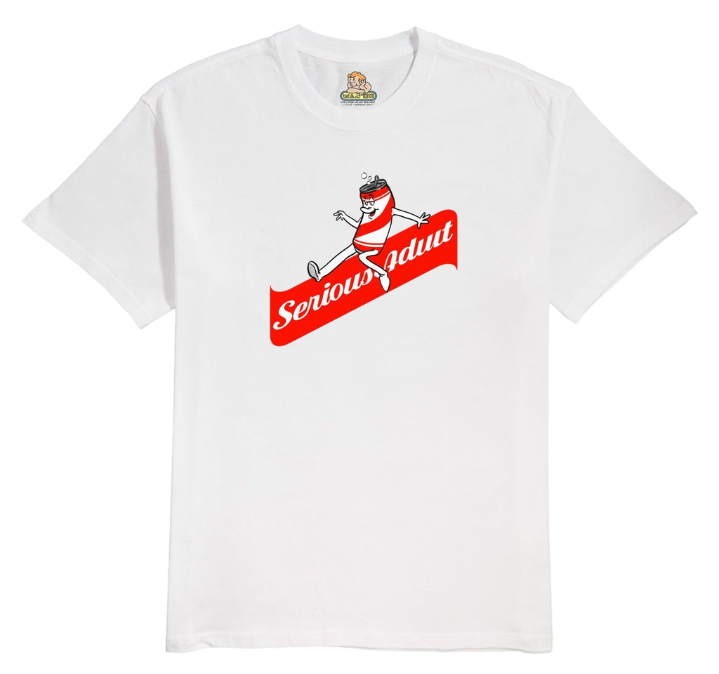 Buy Serious Adult Mascot T-Shirt White Soft100% Cotton construct. Front & Back Print detailing. See more tees? Best for Long sleeves and Skateboarding tees at Tuesdays Skateshop Bolton. Fast Free delivery. Buy now pay later options.