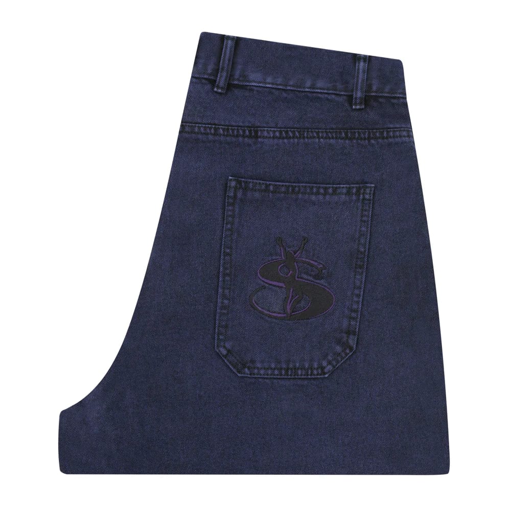 Buy Yardsale Phantasy Jeans Purple. Slit side pockets w/ back flat pockets. YS embroidered detailing on pocket. Light soft cotton construct. Straight fit. For further information please feel free to open chat. Buy now Pay Later with Klarna. Shop now Pay Later with Clearpay. Free Shipping/Delivery options. Tuesdays Skateshop.