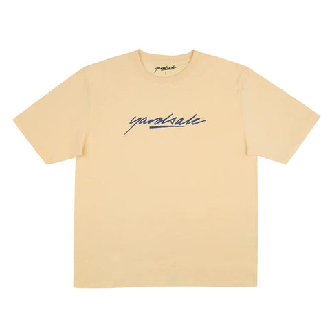 Buy Yardsale Script T-Shirt Yellow. Detailed print central on chest 100% cotton construct regular fitting tee. See more Yardsale? Fast Free Delivery and Shipping options. Buy now pay later with Klarna and ClearPay payment plans. Tuesdays Skateshop, UK. Best for Yardsale.