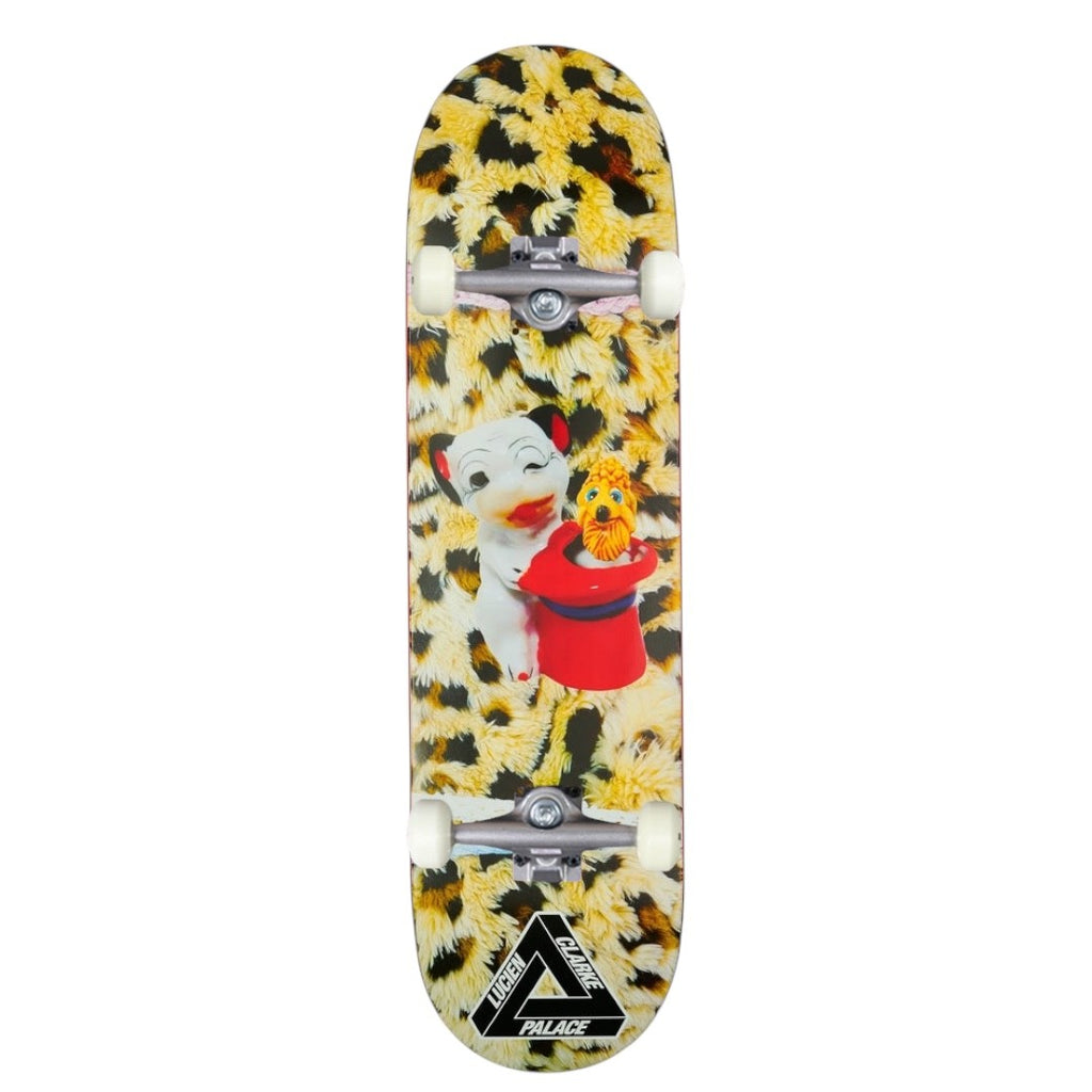 Buy Palace Skateboards Lucien Clarke Complete Skateboard 8.25".  Raw Bullet hard wearing Trucks. 53 MM 101a OJ Wheels. Abec 3 precision bearings. Sushi Hardware. Black Grip. Ideal for a first timer or the more intermediate skateboarding. Ideal for a first timer or the more intermediate skateboarding. #1 for getting rolling in the UK. Buy now pay later with Klarna & Clearpay. Fast Free Delivery/Shipping options. Tuesdays Skateshop | Bolton Greater Manchester | UK.