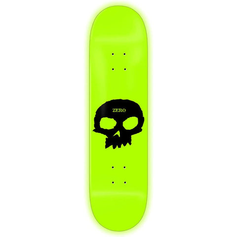 Buy Zero Skateboards GITD Single Skull Glow in the Dark Skateboard Deck 8.5". All decks are sold with free grip tape, please specify in the notes if you would like it applied or not. For further information on any of our products please feel free to message. Fast Free Delivery and Shipping. Buy now pay later with Klarna and ClearPay payment plans. Tuesdays Skateshop, UK.
