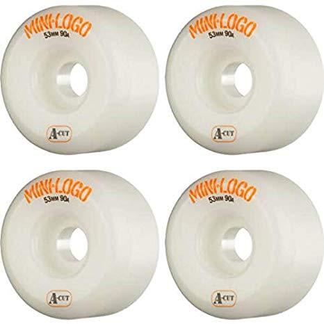 Mini Logo A-Cut Wheels 53 MM 90A (Soft) A-Cut ideal for all terrains. 90a Softness is great for cruising around of lesser forgiving terrains.