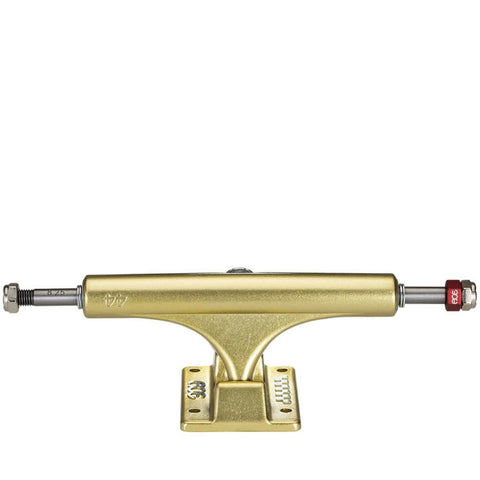 Buy Ace AF1 Polished Trucks Gold (Pair) 8.25" 44 hanger, suitable for decks 8.125" - 8.3" Truck height 53 MM // 13.9 OZ. Comes complete with axle rethreading nut. Fast Free delivery at Tuesdays Skateshop. Best selection of Skateboarding parts in the UK. Multiple secure payment methods, Buy now Pay later options with ClearPay & trusted 5 Star customer reviews.