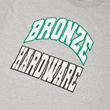 Buy Bronze 56k Varsity Arc T-Shirt in Heather Grey. 100% Cotton construct. Front print detailing. Regular cut/fit. Size guide for Bronze56k. #1 Destination for Bronze in the UK at Tuesdays Skateshop, Bolton. Fast Free delivery and Multiple secure checkout options. Buy now pay later with Klarna or ClearPay.