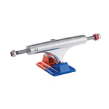 Buy Ace AF1 Anodized Blue/Orange Trucks (Pair) 8" hanger, suitable for decks 7.75" - 8.125" Truck height 53 MM // 13.5 OZ. Comes complete with axle rethreading nut. Fast Free delivery at Tuesdays Skateshop. Best selection of Skateboarding parts in the UK. Multiple secure payment methods, Buy now Pay later options with ClearPay & trusted 5 Star customer reviews.
