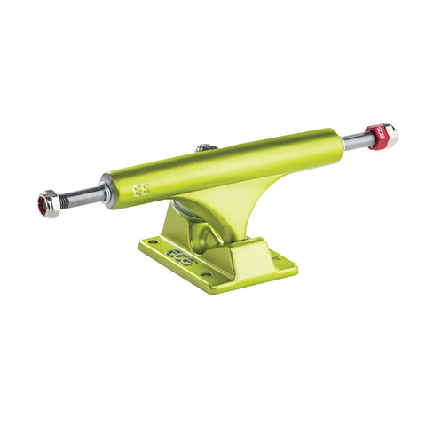 Buy Ace AF1 Satin Lime Trucks (Pair) 8" hanger, suitable for decks 7.75" - 8.125" Truck height 53 MM // 13.5 OZ. Comes complete with axle rethreading nut. Fast Free delivery at Tuesdays Skateshop. Best selection of Skateboarding parts in the UK. Multiple secure payment methods, Buy now Pay later options with ClearPay & trusted 5 Star customer reviews.