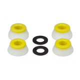 Buy Bones Hardcore High Performance Medium Bushings 91A (Full Set). Full set, incudes bushings for a set of trucks. No break in period, good to go. High rebound bushings bonded to a rigid core to keep the bushing in place. Patented technology. Fast Delivery options with secure payment options at checkout. Tuesdays is a leading retailer in Skateboarding part with expert advise available in store and online 24/7.