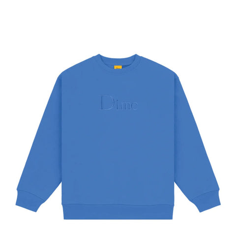 Buy Dime MTL Classic Logo Crewneck Sonic Blue. 14 oz. Crew. 100% Cotton construct. Embroidered Dime detail left on chest. Kangaroo pouch pocket. See more Dime? Buy now Pay Later with Klarna, Shop now Pay Later with Clearpay. Fast Free Delivery & Shipping options available. Tuesdays Skateshop Greater Manchester Bolton UK.